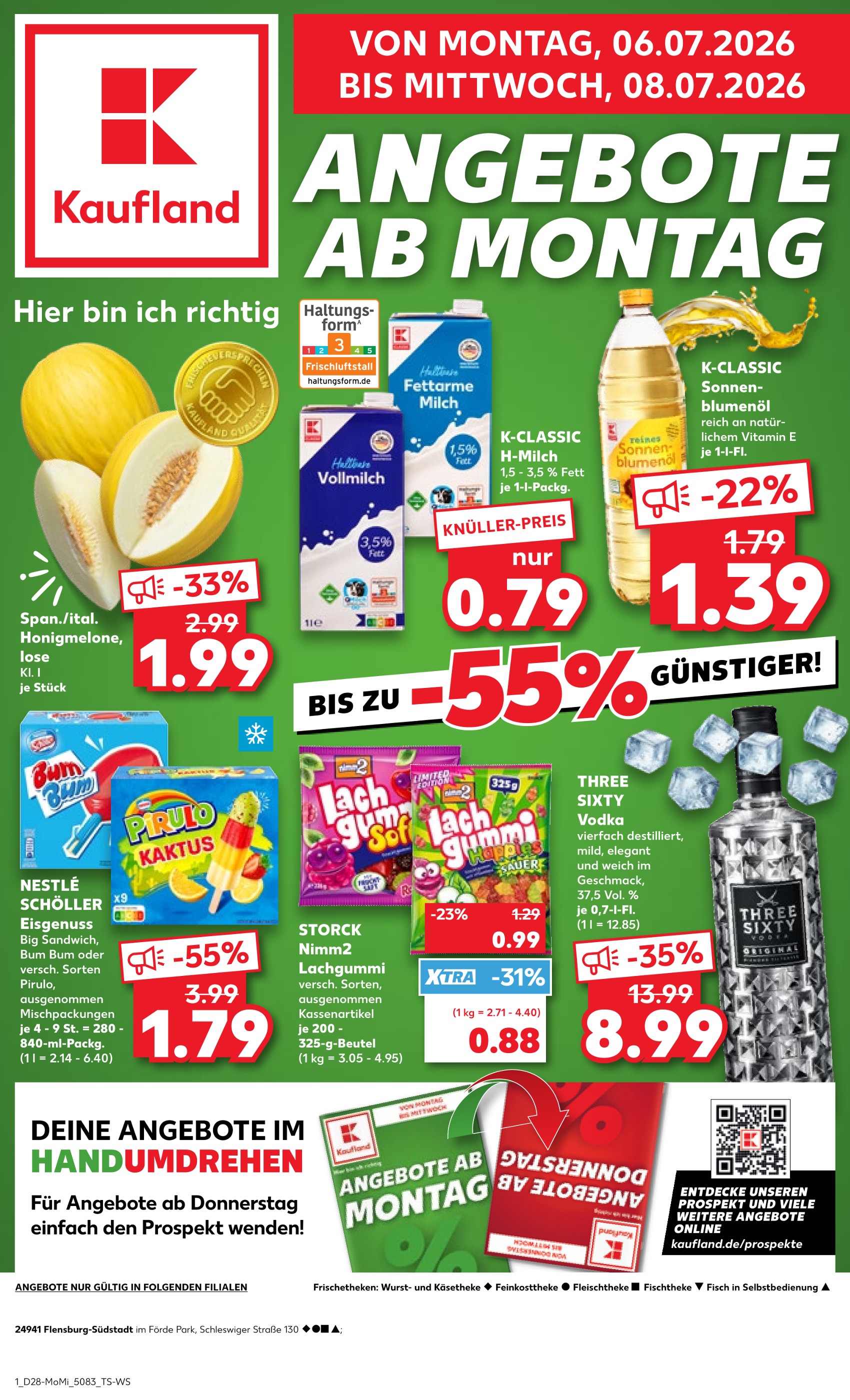 Kaufland Prospekt für Oeversee: Hier bin ich richtig, 61 Seiten, 06.07.2026 - 08.07.2026